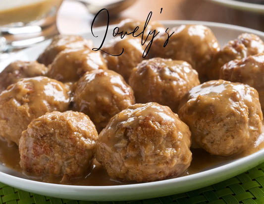 lovelys meal plan Salisbury Meatballs platter